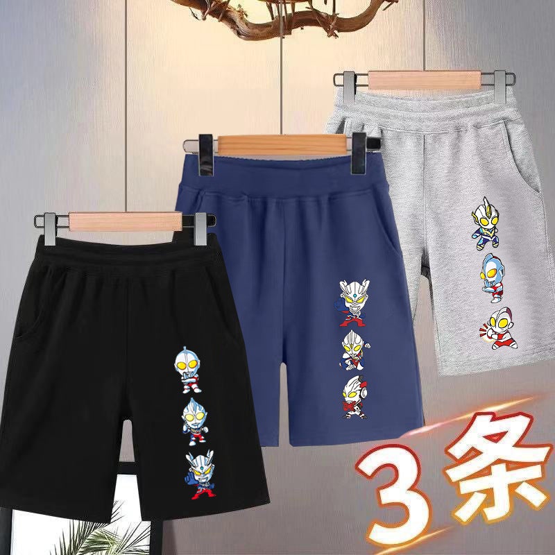 Ultraman Boys' Shorts Ice Silk Summer Thin Trendy Handsome Children'S Pants Men'S Older Children'S Sports Pants - Image 3