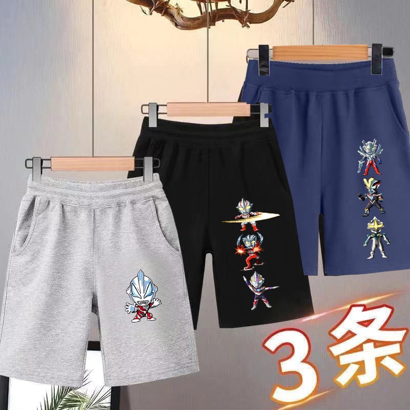 Ultraman Boys' Shorts Ice Silk Summer Thin Trendy Handsome Children'S Pants Men'S Older Children'S Sports Pants - Image 5