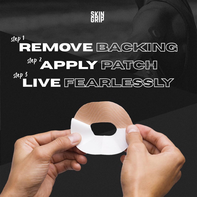 Skin Grip Adhesive Patch Compatible with Dexcom G6 Adhesive Patches Waterproof & Sweatproof with Cutout, Lasts 10-14 Days, Continuous Glucose Monitor Patch, CGM Sensor Cover â€“ 20 Pack, Tan - Image 4