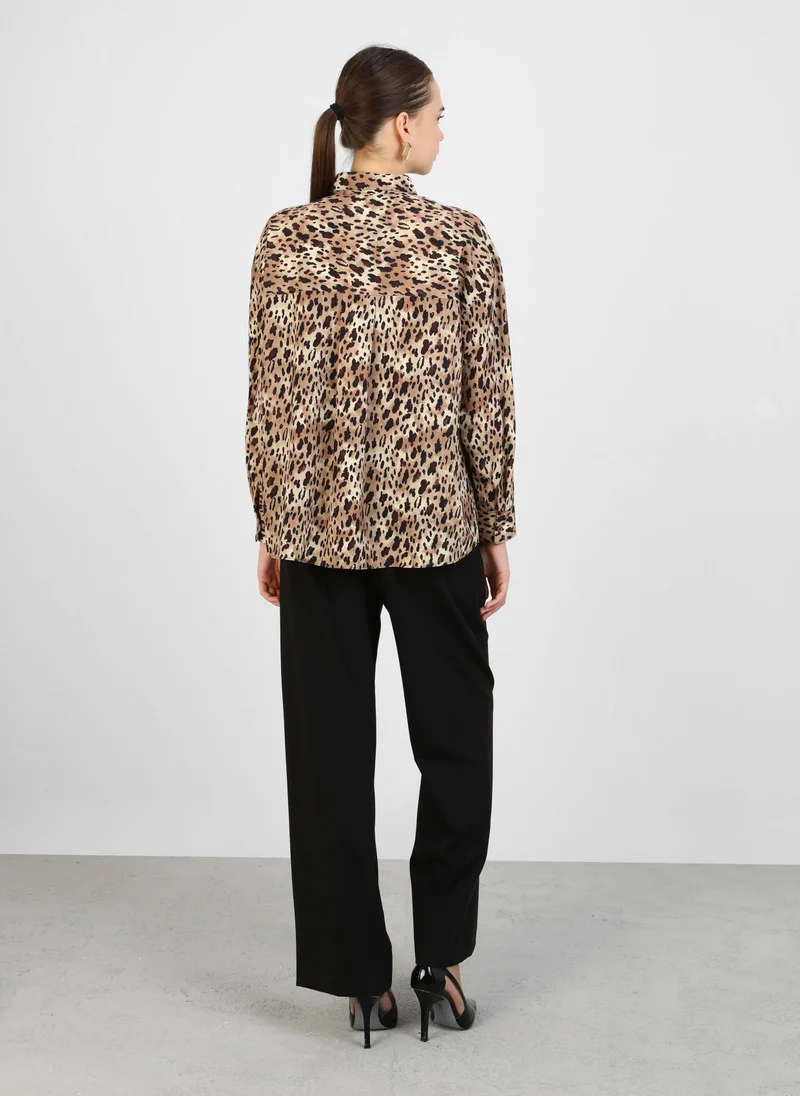 Refka by modanisa Leopard Patterned - Blouses - Refka