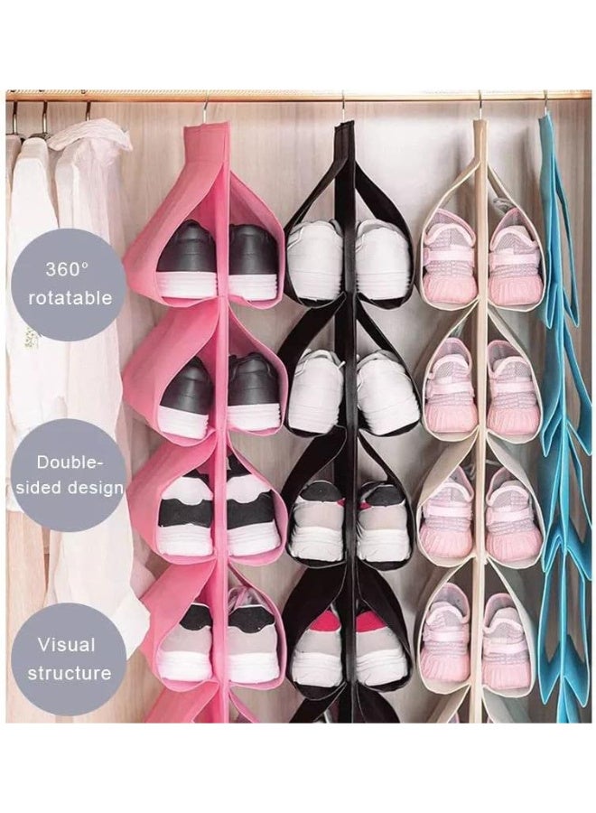 The Smart Closet Shoe Organizer | Hanging Shoe Rack with 12 Slots - Image 4