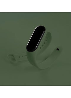 Generic Xiaomi Mi Band 7 Replacement Strap Soft Silicone Watch Band Sport Wristband Bracelet Compatible with Mi Band 7 Smart Fitness Tracker 2022 Release Olive Green  - Image 5