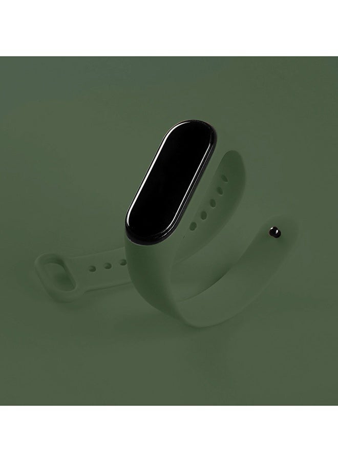 Xiaomi Mi Band 7 Replacement Strap Soft Silicone Watch Band Sport Wristband Bracelet Compatible with Mi Band 7 Smart Fitness Tracker 2022 Release Olive Green - Image 5