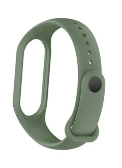 Generic Xiaomi Mi Band 7 Replacement Strap Soft Silicone Watch Band Sport Wristband Bracelet Compatible with Mi Band 7 Smart Fitness Tracker 2022 Release Olive Green  - Image 4