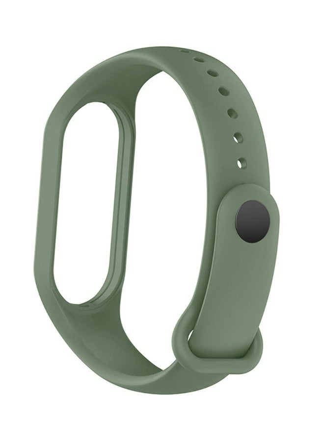 Xiaomi Mi Band 7 Replacement Strap Soft Silicone Watch Band Sport Wristband Bracelet Compatible with Mi Band 7 Smart Fitness Tracker 2022 Release Olive Green - Image 4
