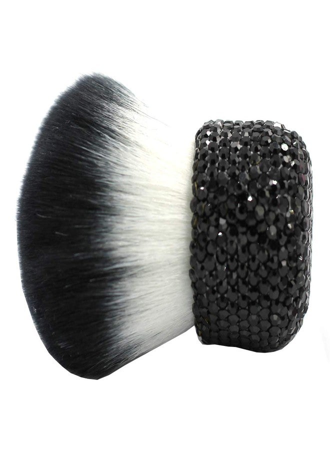 Bestbling Bling Bling Large Mineral Powder Brush Makeup Brush Cosmetic Brush Foundation brush Perfect For Large Coverage Powder Bronzer (Black) - Image 2