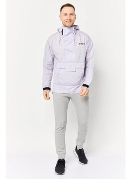 Adidas Men Regular Fit Hiking Windbreaker Jacket, Light Purple  - Image 2