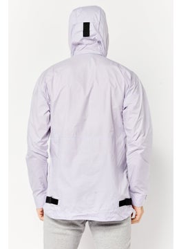 Adidas Men Regular Fit Hiking Windbreaker Jacket, Light Purple  - Image 4