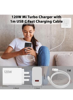 Generic كابل USB Type C بطول 6 أقدام و6 أمبير بمقبس المملكة المتحدة لشاحن الحائط السريع لهاتف Xiaomi 14 13 12 12t 12s Pro Lite Redmi Note K60 K50 12 11 Pro Plus Black Shark 3 4 5 Poco X5 F4 X4 Gt Mi Turbo  - Image 4