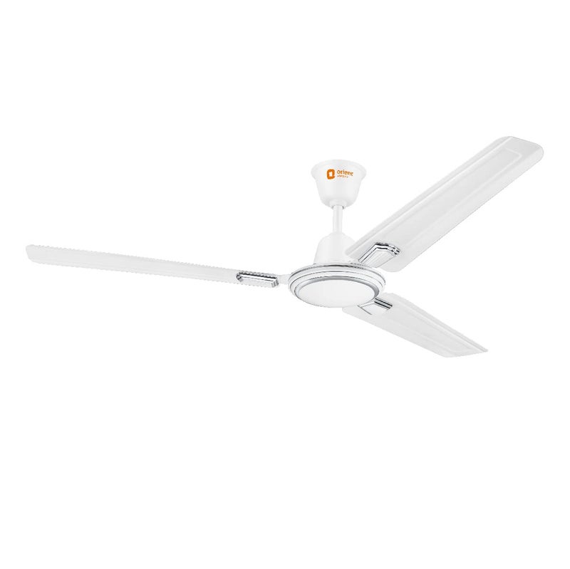 Orient Electric مروحة سقف ديكو زخرفية من أورينت إلكتريك 1200 مم بتدفق هواء قوي تصنيف نجمة BEE ضمان لمدة سنتين أبيض فضي عبوة من 1 - Image 4