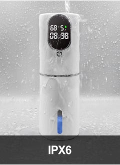 Automatic Foaming Soap Dispenser, Adjustable 5 Levels Foam, IPX6 Waterproof, Rechargeable with Time & Temperature Display, Touchless Soap Dispenser for Bathroom & Kitchen, White - pzsku/ZE6914BF86B9B266093FBZ/45/_/1718940192/9d7c5b28-4215-48b0-a13e-26035e5c2ac6