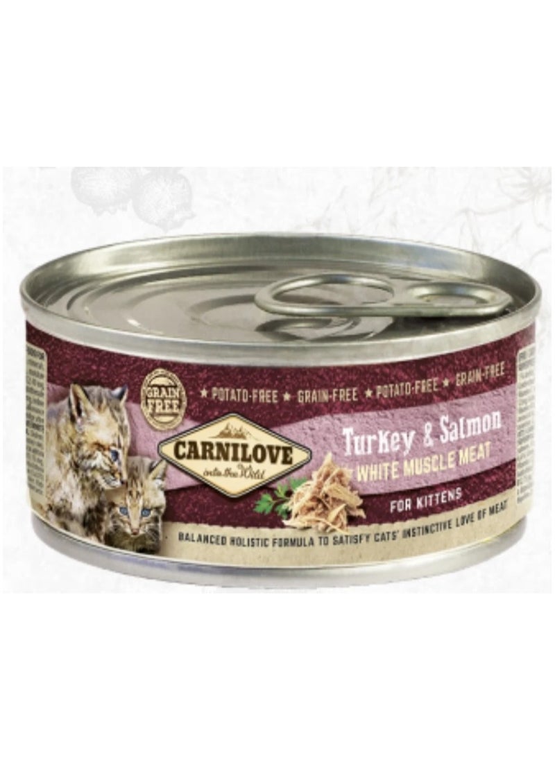 CARNILOVE Turkey & Salmon for Kittens 100g 