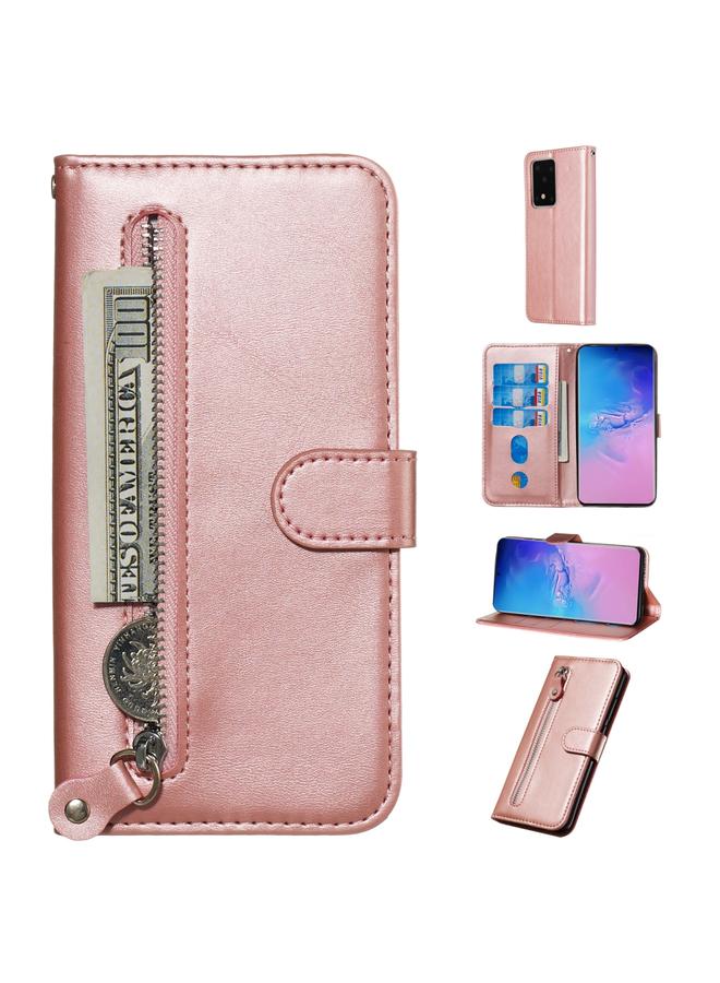 Zaboon Case For Galaxy S20 Ultra Fashion Calf Texture Zipper Horizontal Flip Leather Case with Stand & Card Slots & Wallet Function - Image 1