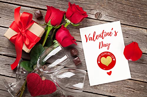 SICOHOME Happy Valentine's Day Stickers - 72Pcs 1.5" Valentine's Day Envelope Seals from Gifts Labels Stickers, Heart Stickers Valentine Gift Party Favor Envelope Seals Sticker, Self-Adhesive - Image 4