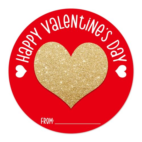 SICOHOME Happy Valentine's Day Stickers - 72Pcs 1.5" Valentine's Day Envelope Seals from Gifts Labels Stickers, Heart Stickers Valentine Gift Party Favor Envelope Seals Sticker, Self-Adhesive - Image 1