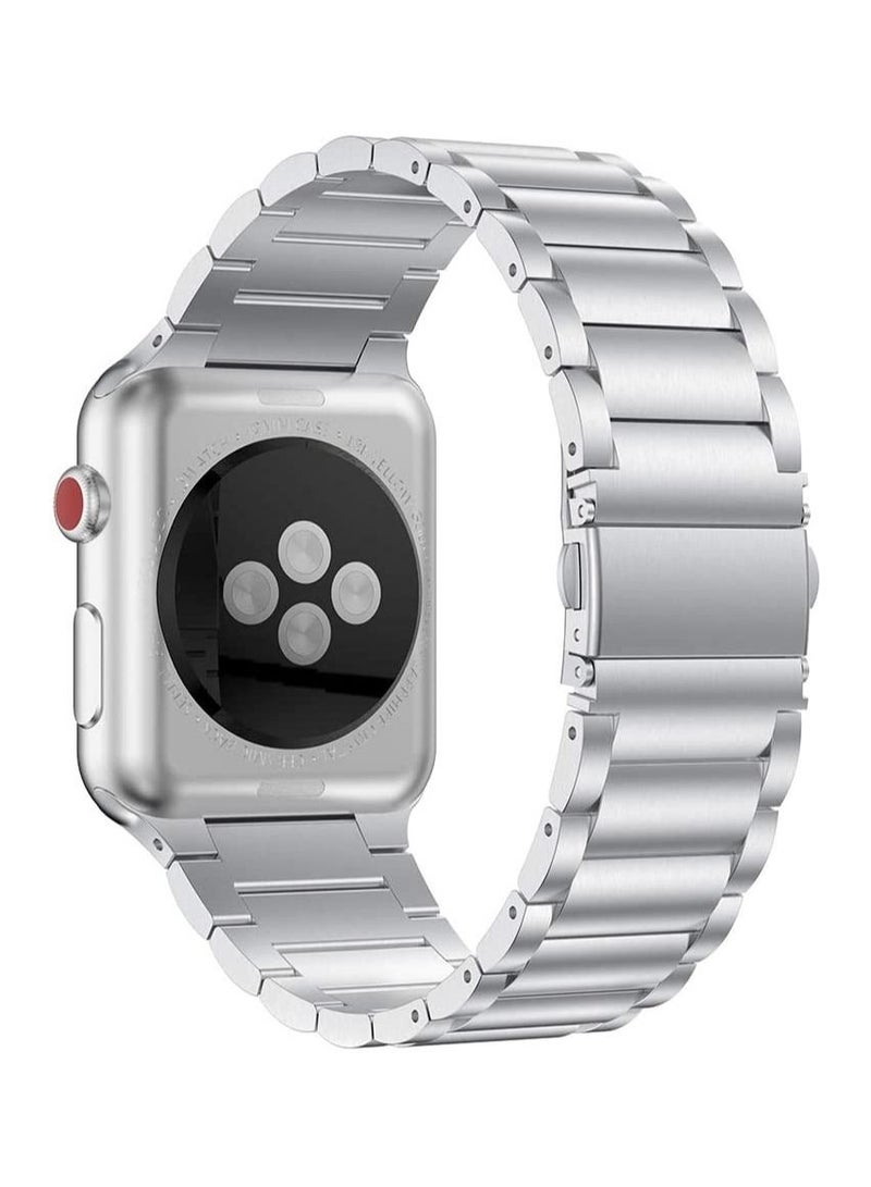 Stainless Steel Strap Metal Bracelet for Apple Watch Series 6/5/4/3/2/SE - 38/40 mm - Image 2