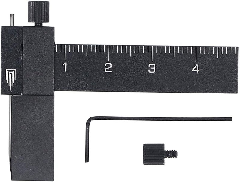 Black Model Scriber Adjustable Parallel Ruler Tungsten Steel Engraving Needle Precision Carving Tool - Image 1