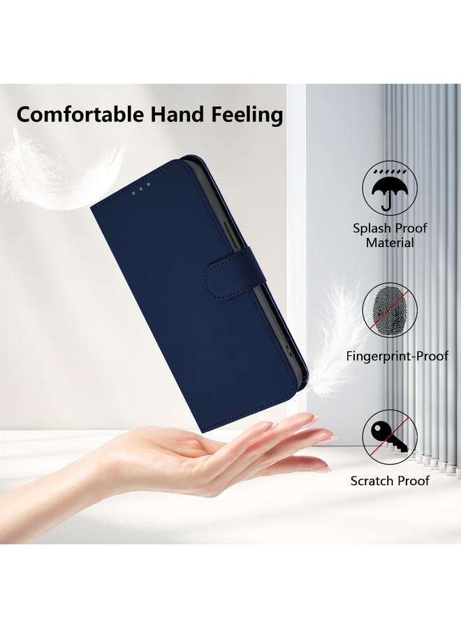 اس-توب جراب لهاتف Redmi Note 13 Pro 5G Global Skin Feel جراب هاتف من الجلد بلون سادة مع حبل - Image 5