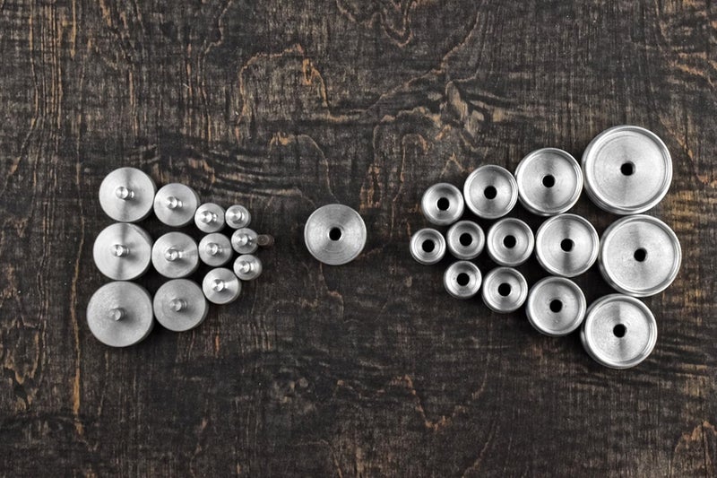 SE 30Pc Watch Glass  Back Fitting Press Tool Set with Cast Iron Machine and Assorted Dies JT1228 - Image 4