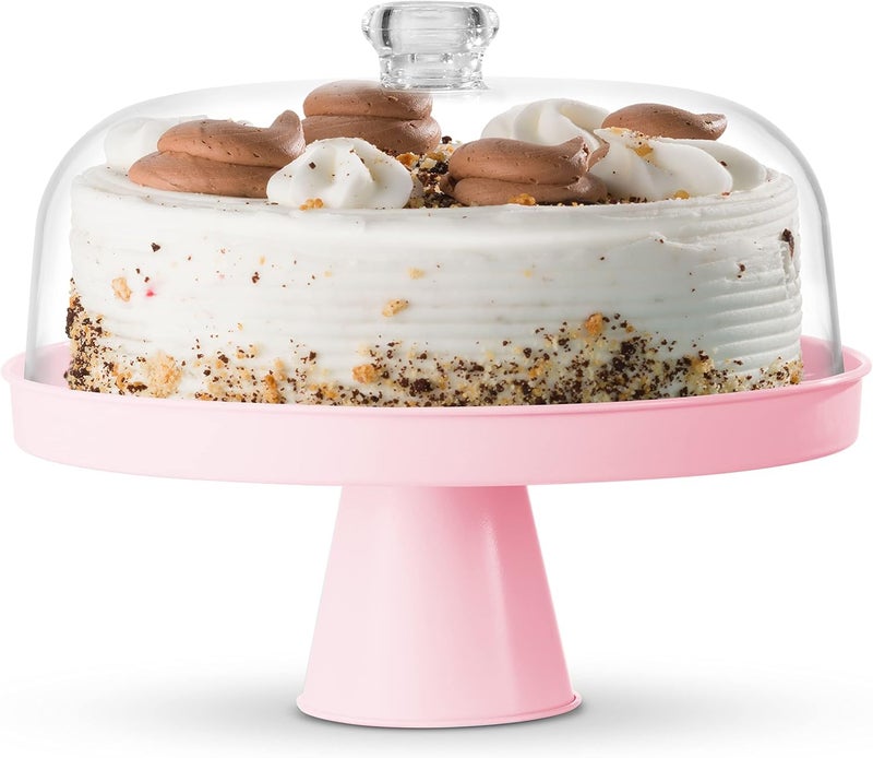 Table Concept Cake Stand, Footed Cake Stand with Lid, Serving Platter, Housewarming Gifts - Image 1