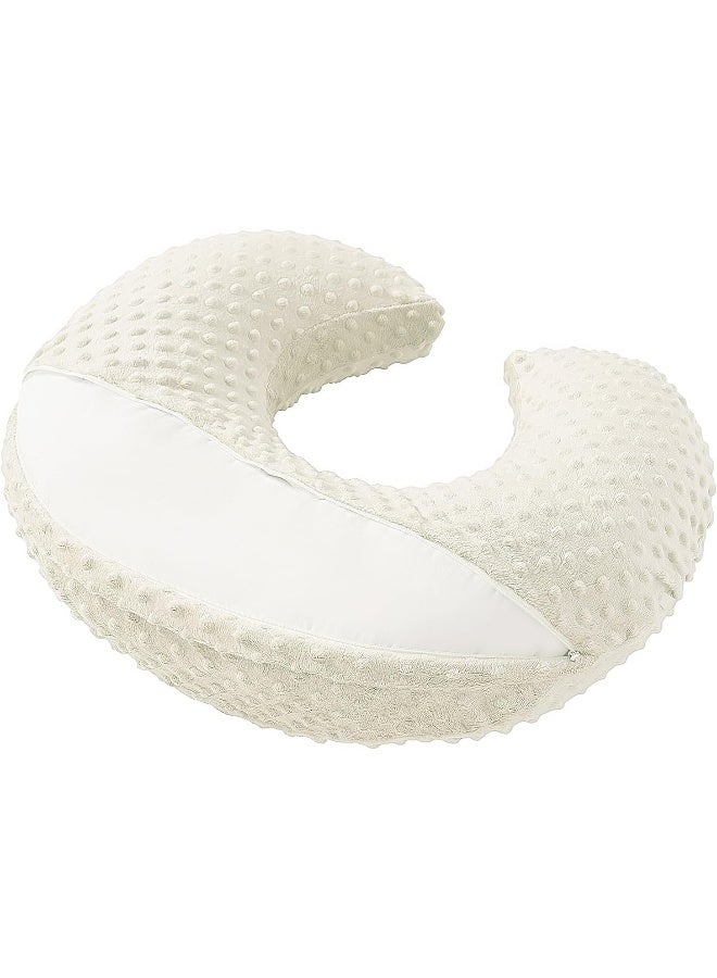 DONOMILO Dots Nursing Pillow Cover, Case Plush Breathable Breastfeeding Pillow Slipcover Fits Nursing Pillow, Super Soft Snug Positioners for Baby Boy Baby Girl (Pristine) - Image 4