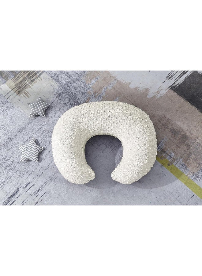 DONOMILO Dots Nursing Pillow Cover, Case Plush Breathable Breastfeeding Pillow Slipcover Fits Nursing Pillow, Super Soft Snug Positioners for Baby Boy Baby Girl (Pristine) - Image 5