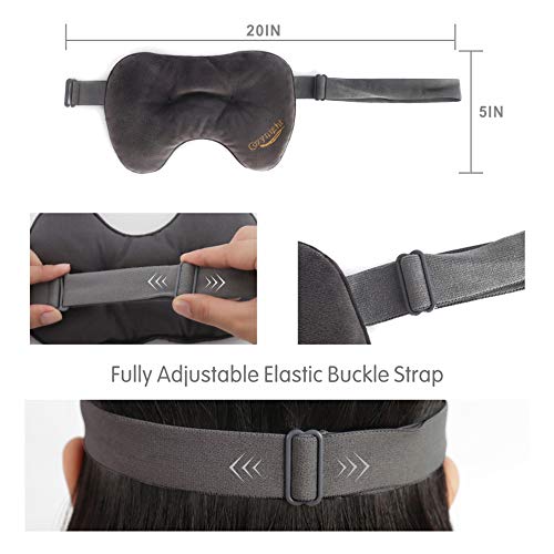 cozy night Cozynight Weighted Sleep Mask-Sleep Eye Mask for Sleeping-Eye Cover That Blocks Out Light to Help Relaxation and Night Sleep-Comfortable Blackout Sleeping Mask 0.8 lbs - Image 3
