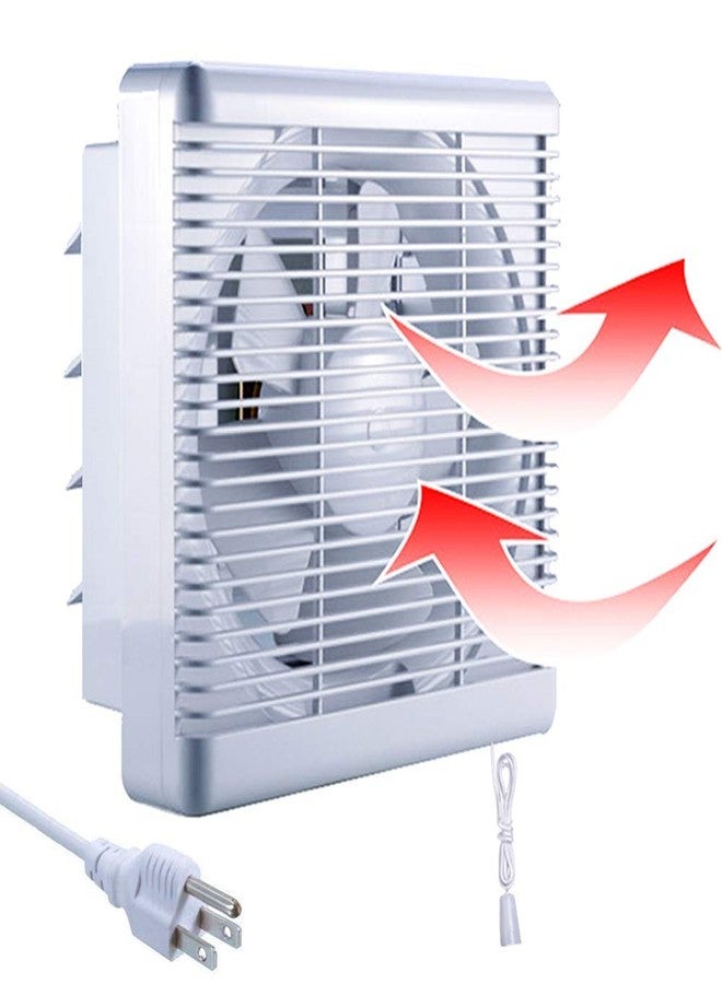 SAILFLO 8 Inch Window Shutter Exhaust Fan with Reversible Airflow, 297CFM 30W Wall-Mounted Quiet Ventilation Fan Air Intake Extractor for Bathroom Home Bedroom Attic, φ8 Inch Impeller - Image 1