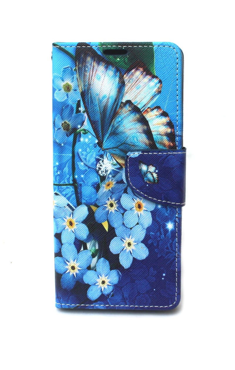 Arbuda flip Cover for Oneplus Nord CE 5G Designer Fancy Printed Wallet flip case Cover - Blue Butterfly - Image 1