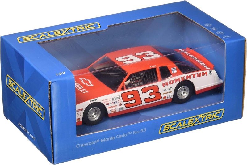 Scalextric Chevrolet Monte Carlo 1986#93 1:32 Slot Race Car C3949, Red & White - Image 2