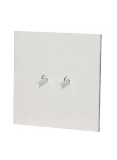 Donmarco 2 Gang 2 Way Switch - Plain Toggle - Stainless Steel & Copper , Fire Resistant , 15-Year Warranty , Sleek & Durable Wall Light Switch for Modern Spaces(Matt White)  - Image 5