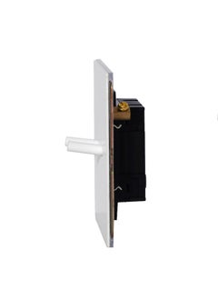 Donmarco 2 Gang 2 Way Switch - Plain Toggle - Stainless Steel & Copper , Fire Resistant , 15-Year Warranty , Sleek & Durable Wall Light Switch for Modern Spaces(Matt White)  - Image 4