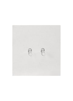 Donmarco 2 Gang 2 Way Switch - Plain Toggle - Stainless Steel & Copper , Fire Resistant , 15-Year Warranty , Sleek & Durable Wall Light Switch for Modern Spaces(Matt White)  - Image 1