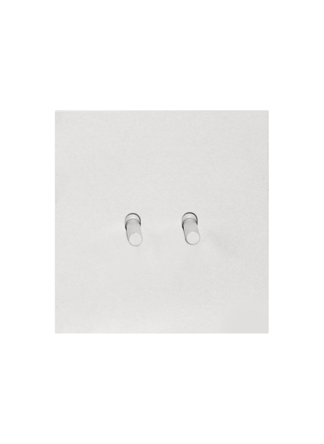 Donmarco - 2 Gang 2 Way Switch - Plain Toggle - Stainless Steel & Copper , Fire Resistant , 15-Year Warranty , Sleek & Durable Wall Light Switch for Modern Spaces(Matt White) - Image 1