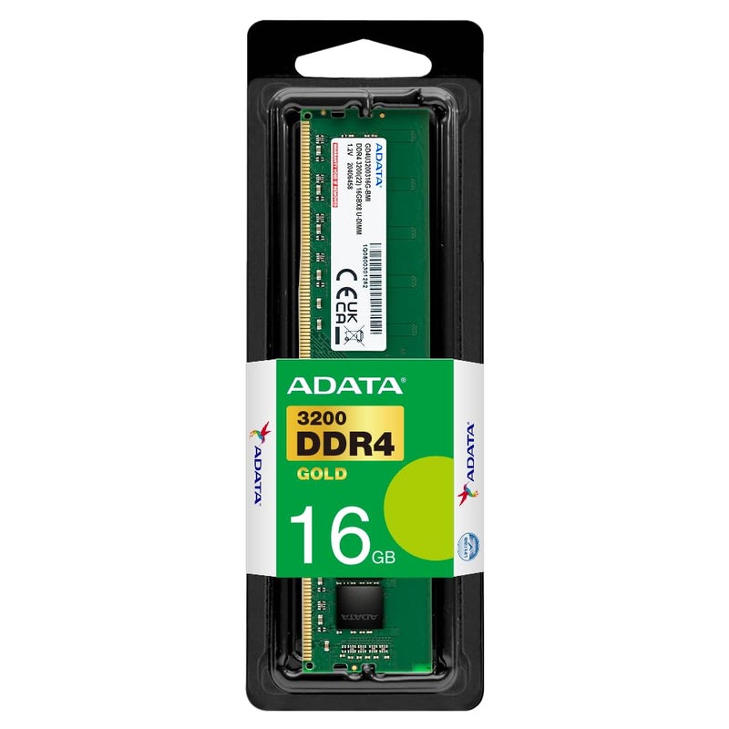 ADATA Premier 16GB 3200MHz U-DIMM DDR4 Desktop Memory, Single RAM Module, Supports Intel & AMD CPUs, XMP Profile Support, Fast Data Transfer, Enhanced Efficiency, AD4U320016G22-SGN - Image 2