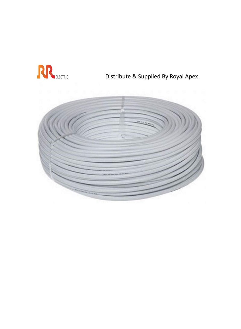 RR Multi Strand Pure Copper Single Core Flexible Cables Trirated Electrolytic Conductor up to 105C Fire Resist Electric Panel Wire BS6231 ISO9001 CE Compliant 100Y 90m Roll 0.75mm White - Image 2