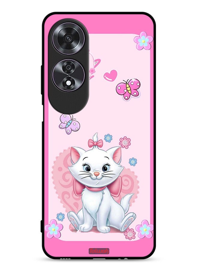 Tolwak Oppo A60 Protective Case Cover Cute Lady Cat - Image 1