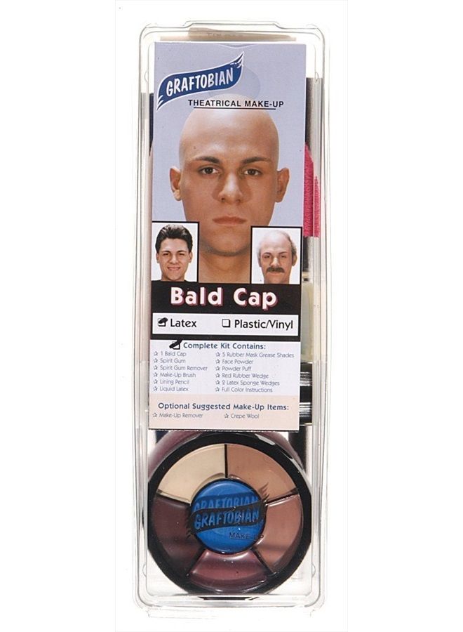Graftobian Complete Latex Bald Cap Kit with Instructions - Image 2