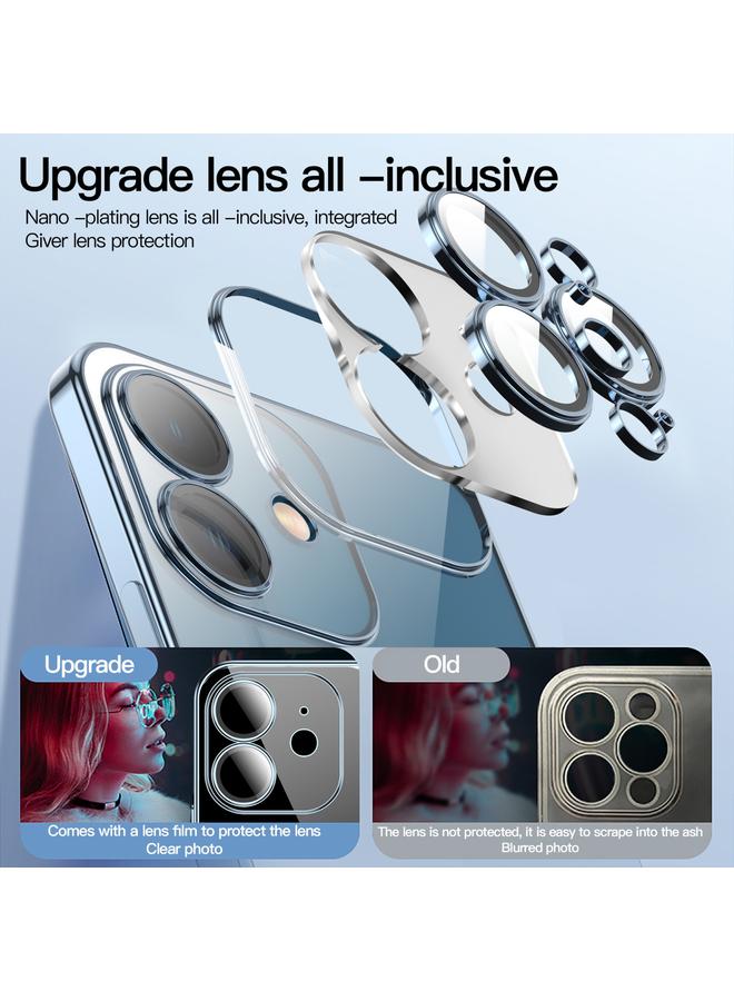 Zaboon Case For iPhone 12 Dustproof Glass Lens Protection Electroplating Phone Case - Image 3