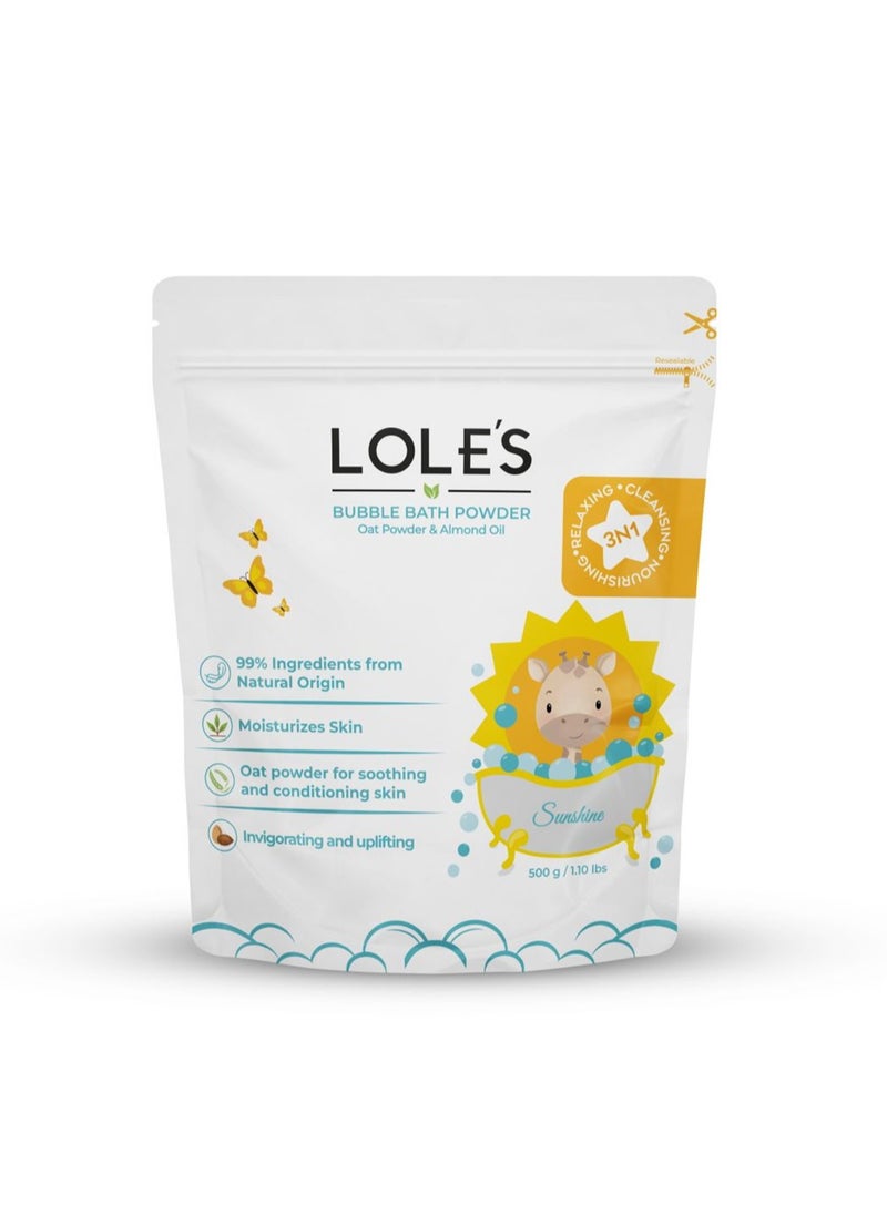 LOLE'S - Lole's Bubble Bath Powder Oat Powder & Almond Oil, 500g - Image 1