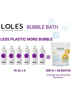 LOLE'S Lole's Bubble Bath Powder Oat Powder & Almond Oil, 500g  - Image 3