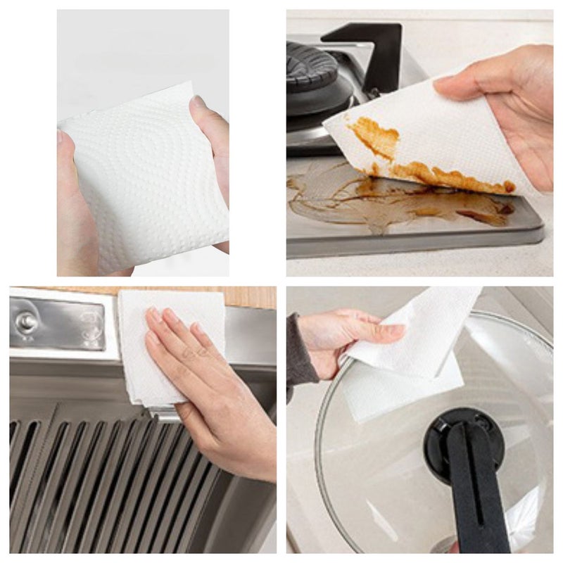 2 Rolls 240 Sections Double Layer Kitchen Paper Towels Ultra High Performance Absorbent Non Greasy For Kitchen Living Room Bedroom Bathroom Christmas Halloween - Image 5