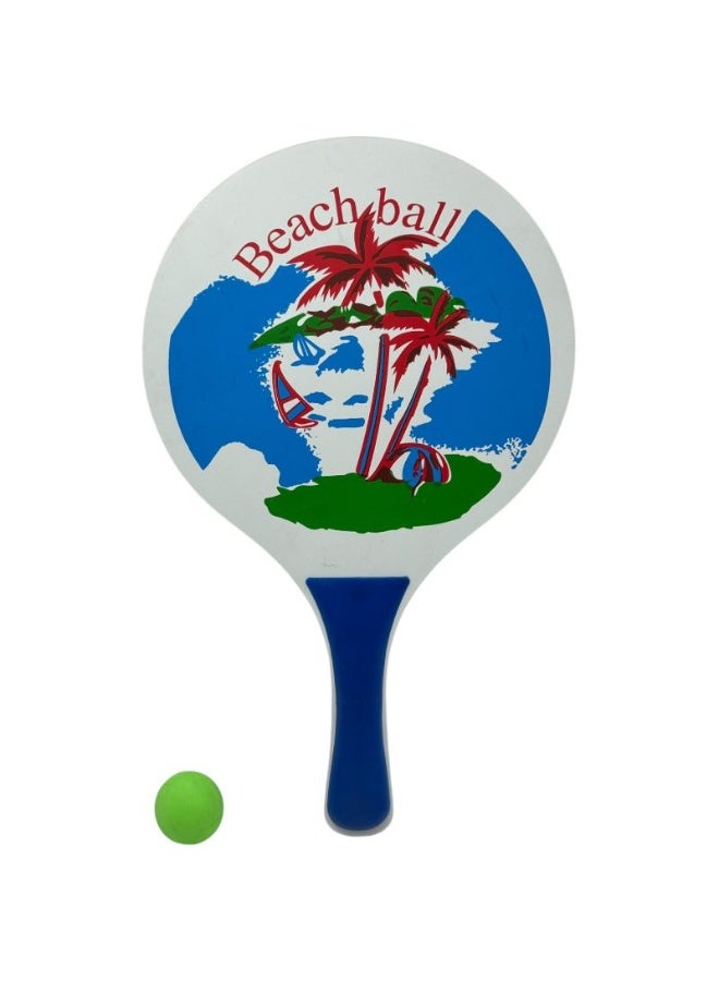 QSHOP Beach Paddle Set with Ball Summer Beach Game for Kids and Adults Play on the Beach or Garden - Image 2