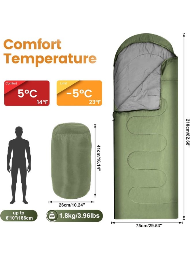 Generic Camping Sleeping Bag - Lightweight Sleeping Bag for Adults Boys Girls, Waterproof Camping Equipment, Travel and Outdoor ( Multicolour )  - Image 3