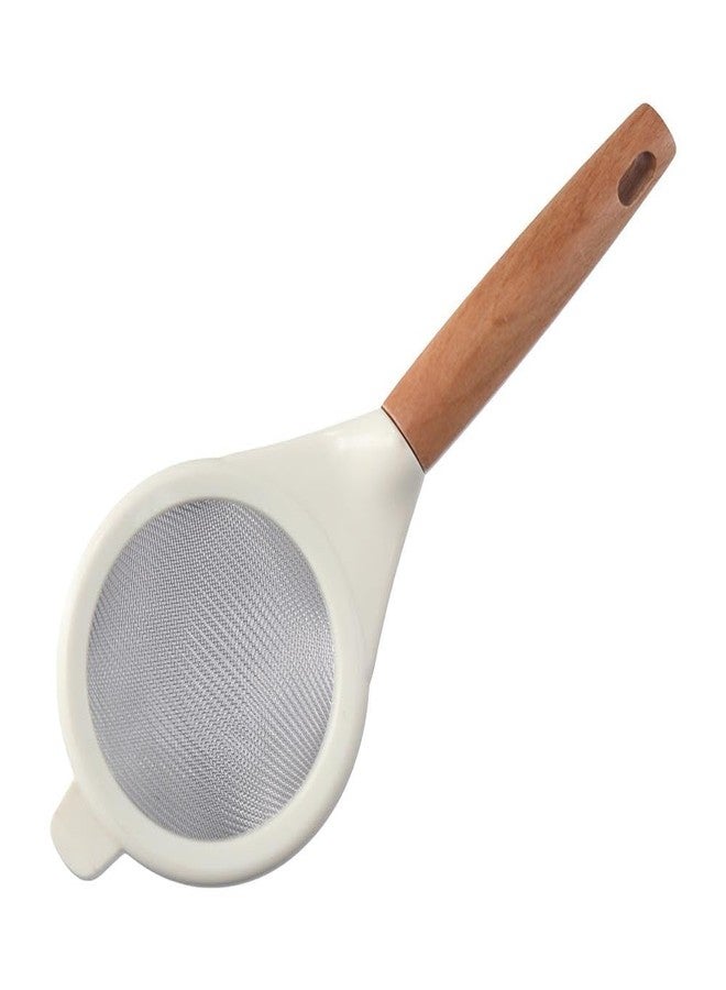 hobbyme Stainless Steel Fine Mesh Strainer Kitchen Flour Sieve Wood Handle Filter for Removing Juice Tea Slag Pastry Making Baking Tools - Image 5