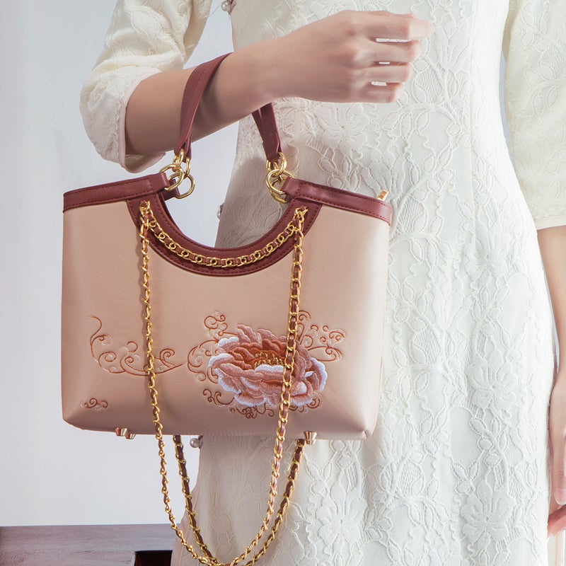 Mother'S Day Gift Embroidered New Chinese-Style Large-Capacity Portable Women'S Mother'S Bag Atmospheric High-End Crossbody Women'S Bag - Image 4