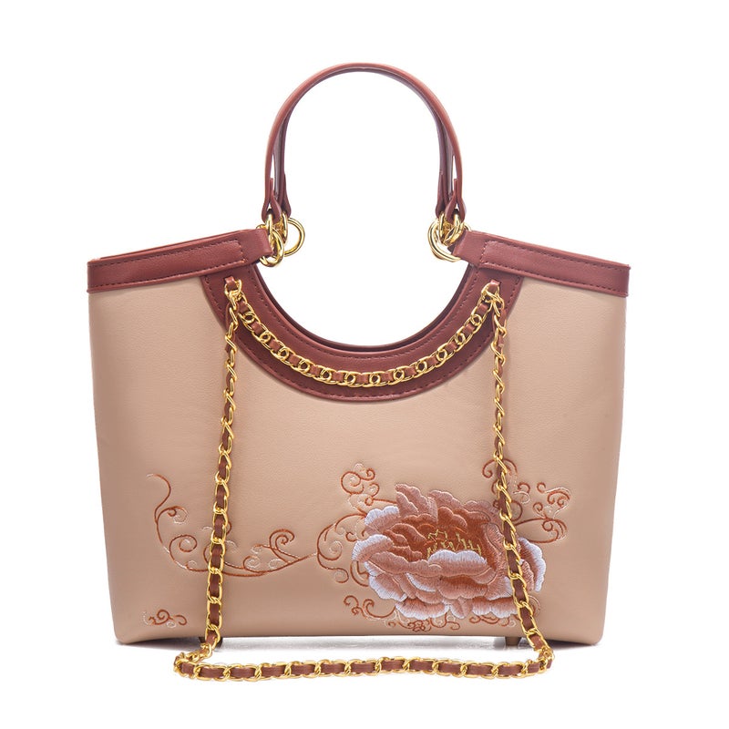 Mother'S Day Gift Embroidered New Chinese-Style Large-Capacity Portable Women'S Mother'S Bag Atmospheric High-End Crossbody Women'S Bag - Image 3