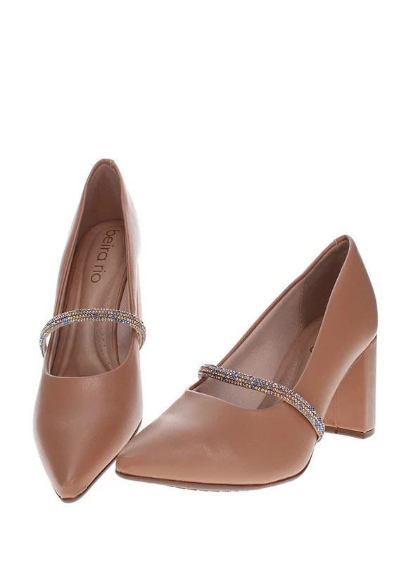 Beira Rio Nude BEIRA RIO Mid Heel Shoes For Ladies for Women | Best Price UAE