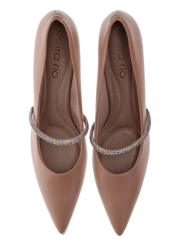 Beira Rio Nude BEIRA RIO Mid Heel Shoes For Ladies for Women | Best Price UAE