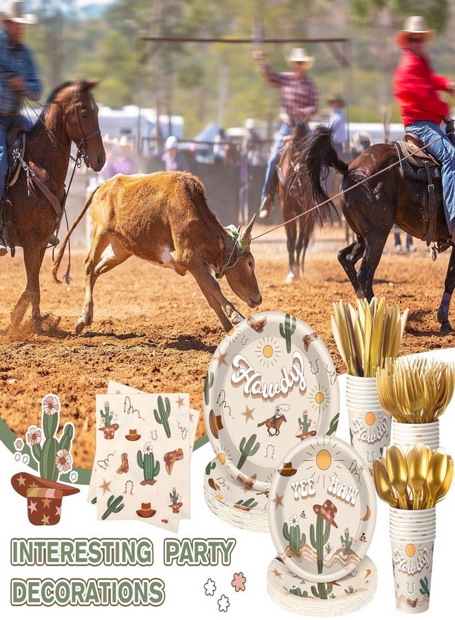روموا مجموعة روموا المكونة من 168 قطعة من لوازم حفلات أعياد الميلاد بنمط رعاة البقر الغربي، وديكورات حفلات أعياد الميلاد بنمط رعاة البقر، ولوازم حفلات استقبال المولود الجديد بنمط الغرب المتوحش، وأدوات مائدة بنمط الغرب المتوحش - Image 4